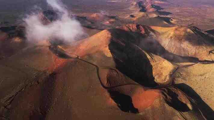 Où a eu lieu l'éruption volcanique aux Canaries ?